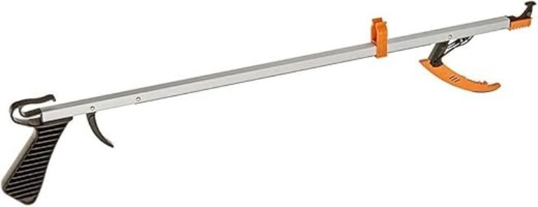 Sammons Preston Easireach II Reacher, 32" Ergonomic Reaching Aid with Magnet, Lightweight 8 oz. Magnetic Grabber Tool & Reaching Claw, Aluminum Trash Pickup, Lightbulb Remover, & Garden Nabber