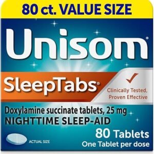 Unisom SleepTabs, Nighttime Sleep-aid, Doxylamine Succinate, 80 Tablets