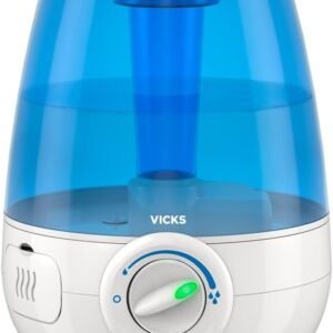 Vicks Filter-Free Ultrasonic Humidifier. #1 Brand Recommended by Pediatricians*. 1.2 Gal Ultrasonic cool mist humidifier for medium to large Bedrooms, Kids Rooms, and More. Use with Vicks VapoPads.