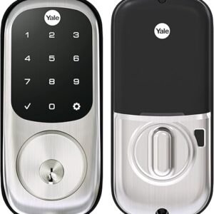 Yale Assure Lock Deadbolt, Satin Nickel Digital Touchscreen Keypad with Z-Wave and Backup Key for Front or Back Entry Door, YRD226-ZW2-619