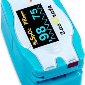 Zacurate Children Digital Fingertip Pulse Oximeter Blood Oxygen Saturation Monitor with Adorable Animal Theme (not for newborn/infant)