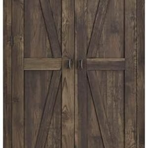 Ameriwood Home Farmington Wide Rustic Cabinet for Living Room, 31.5" Cabinet