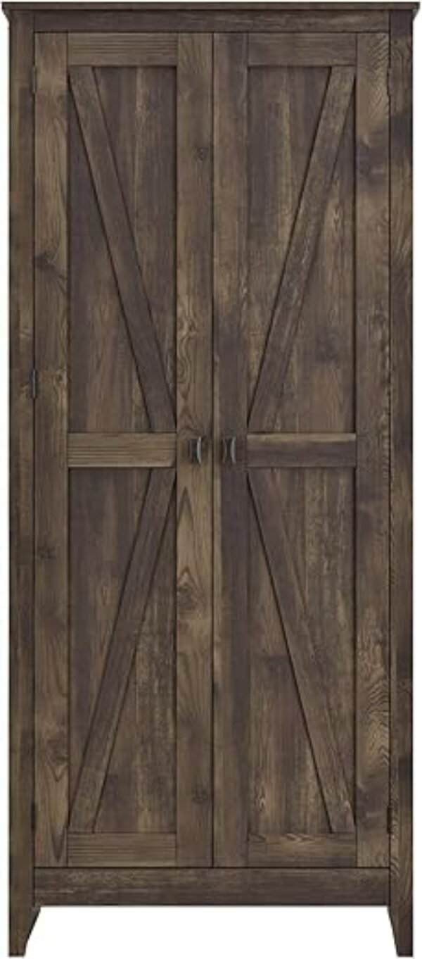 Ameriwood Home Farmington Wide Rustic Cabinet for Living Room, 31.5" Cabinet