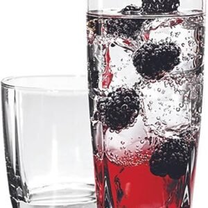Anchor Hocking Rio Small and Large Drinking Glasses, Set of 16, Clear, 80850L13