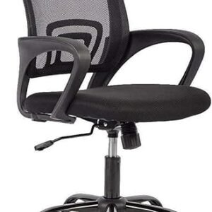 BestOffice Office Chair Ergonomic Cheap Desk Chair Mesh Computer Chair Lumbar Support Modern Executive Adjustable Stool Rolling Swivel Chair for Back Pain (Black)