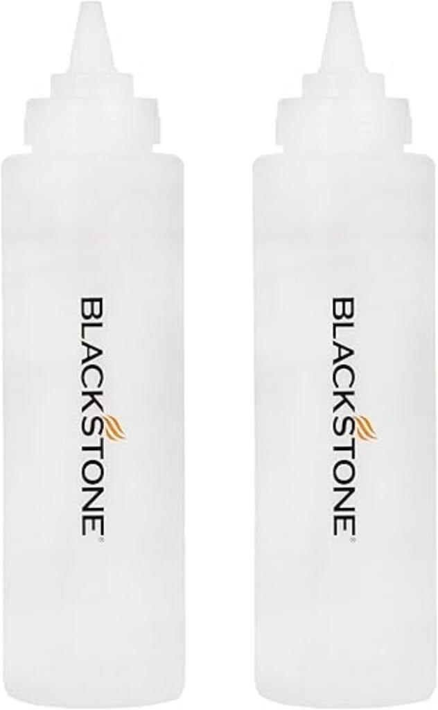 Blackstone 5071 32 oz Plastic Squeeze Bottle Set with Twisting Lids, 2-Pack