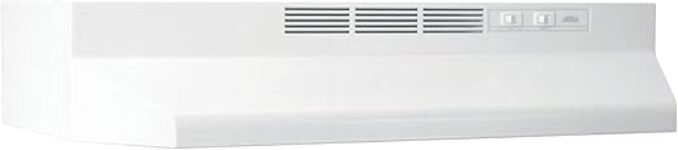 Broan-NuTone 413001 Non-Ducted Ductless Range Hood with Lights Exhaust Fan for Under Cabinet, 30-Inch, White