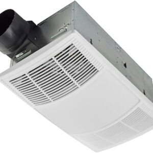 Broan-NuTone BHFLED80 PowerHeat Bathroom Exhaust Fan, Heater, and LED Light Combination, 80 CFM