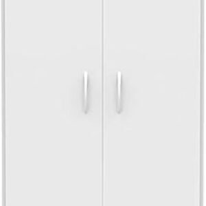 ClosetMaid Pantry Cabinet Cupboard with 2 Doors, Adjustable Shelves, Standing, Storage for Kitchen, Laundry or Utility Room, White