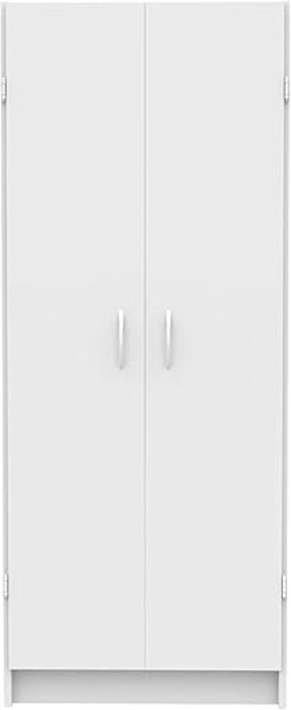 ClosetMaid Pantry Cabinet Cupboard with 2 Doors, Adjustable Shelves, Standing, Storage for Kitchen, Laundry or Utility Room, White