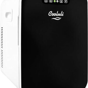 Cooluli 20 Liter Mini Fridge with Temperature Control - Black