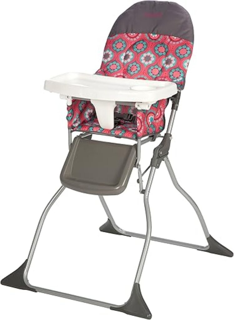 Cosco Kids Highchair for Baby, Simple Foldable High Chair, Convenient, Lightweight, and Compact Design, Posey Pop