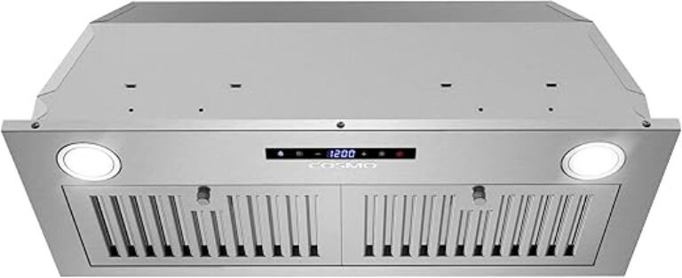 COSMO COS-30IRHS 30 in. Lumin Collection 380 CFM Ducted Insert Range Hood, Touch Controls, LED Lights, Stainless Steel