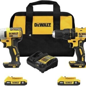 DEWALT 20V MAX Cordless Drill, Impact Driver, 2-Tool Power Tool Combo Kit, Brushless Power Tool Set with 2 Batteries and Charger Included (DCK277D2)