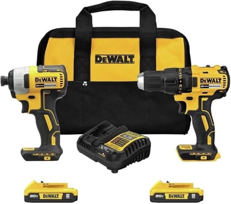 DEWALT 20V MAX Cordless Drill, Impact Driver, 2-Tool Power Tool Combo Kit, Brushless Power Tool Set with 2 Batteries and Charger Included (DCK277D2)