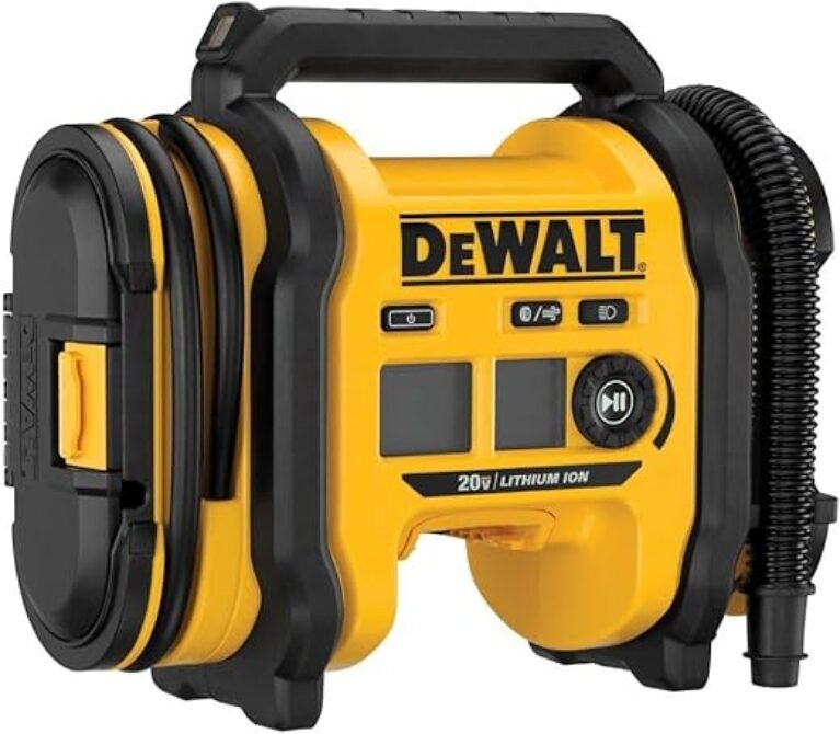 DEWALT 20V MAX Tire Inflator, Compact and Portable, Automatic Shut Off, LED Light, Bare Tool Only (DCC020IB)