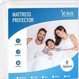DMI Waterproof Mattress Protector and Mattress Cover, Encased Zippered Fit, Full, Packaging may vary