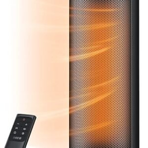Dreo Space Heater, 1500W PTC Ceramic Heaters for Indoor Use with Remote, 70° Oscillation, 1-12H Timer, Electric Heaters with Thermostat, Fast and Safe Portable Heater for Office, Bedroom, Large Room