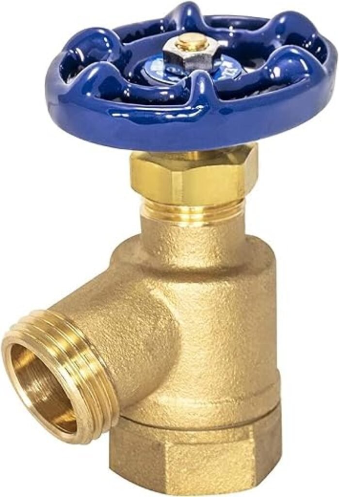 Eastman Bent Nose Garden Hose Valve, 3/4 Inch FIP x 3/4 Inch MHT, Brass Plumbing Fitting, 20253