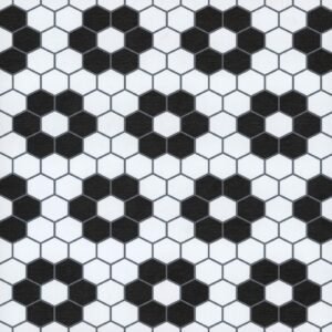 FloorPops FP3931 Biscotto Peel & Stick Floor Tiles, Black