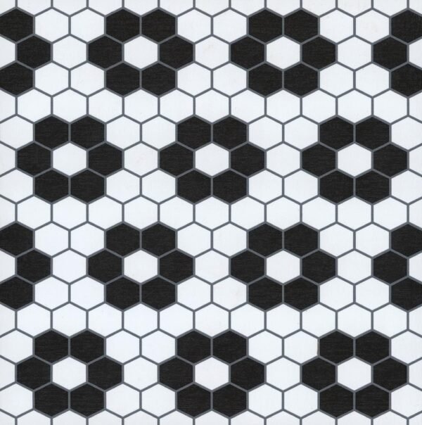 FloorPops FP3931 Biscotto Peel & Stick Floor Tiles, Black