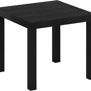 Furinno Classic Homey Square Parsons Side End Table, 1-Pack, Black