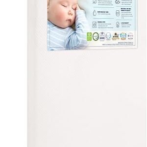 Graco Premium Crib & Toddler Mattress – GREENGUARD Gold Certified & CertiPUR-US Certified, Fits All Standard Crib & Toddler Beds, Waterproof Sleep Surface, Machine-Washable Outer Cover for Easy Care