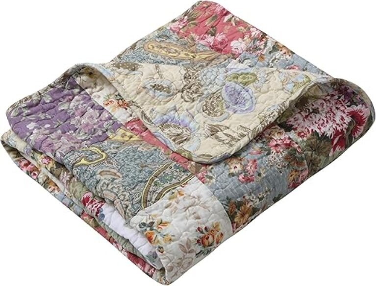 Greenland Home Blooming Prairie Quilted Patchwork Throw