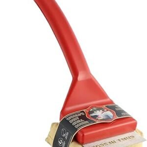 Grill Rescue BBQ Replaceable Scraper Cleaning Head, Bristle Free - Durable and Unique Grill Tools for Cast Iron or Stainless-Steel Grates, Barbecue Cleaner (Scraper Brush)