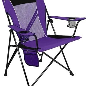 Kijaro Dual Lock Portable Camping Chairs - Enjoy the Outdoors with a Versatile Folding Chair, Sports Chair, Outdoor Chair & Lawn Chair - Dual Lock Feature Locks Position – Kawachi Purple