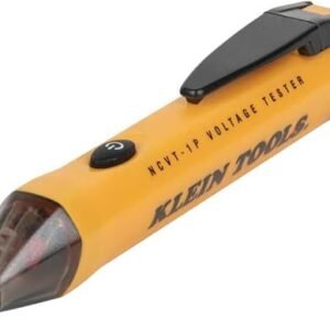 Klein Tools NCVT1P Voltage Tester, Non-Contact Low Voltage Tester Pen, 50V to 1000V AC, Audible and Flashing LED Alarms, Pocket Clip