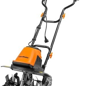 LawnMaster TE1016M Electric Tiller 10-Amp, 16-Inch,Green