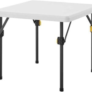 Living & More 24inch Kids Square Folding Table, Light Weight, No Assembly, Toddler