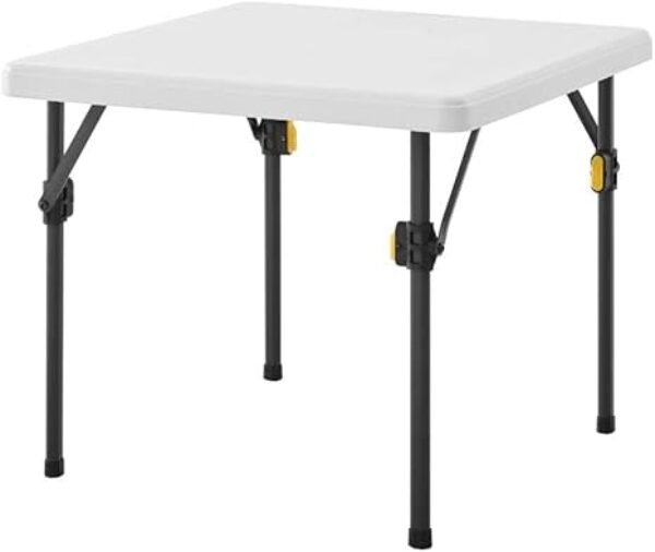 Living & More 24inch Kids Square Folding Table, Light Weight, No Assembly, Toddler