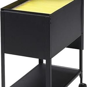 Lorell Standard Lock Mobile File Black 28.35" x 16.54" x 6.50"