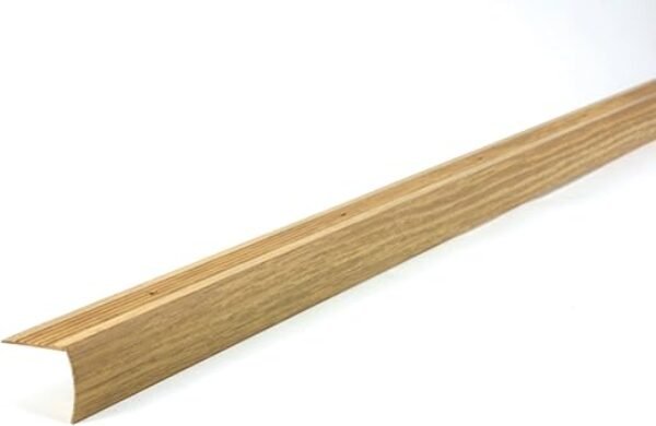 M-D Building Products 32009 1-1/8 in. X 1-1/8 in. X 36 in. Oak Aluminum Metal Decor® Stair Edging w/Screw Nails