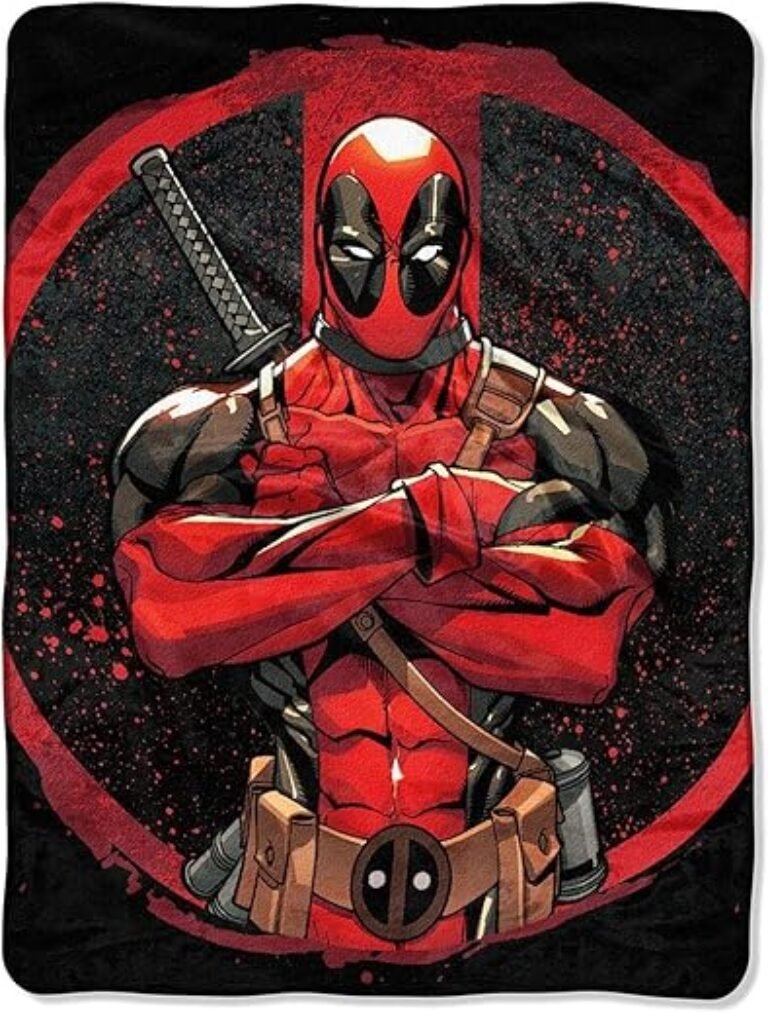 Marvel, Tough Guy, 46" x 60" Deadpool Micro Raschel Throw Blanket