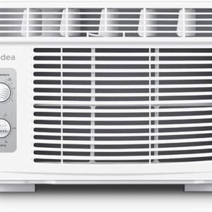 Midea 5,000 BTU EasyCool Small Window Air Conditioner - Cool up to 150 Sq. Ft. with Easy-to-Use Mechanical Controls and Reusable Filter, Perfect for Small Bedroom, Living Room, Home Office