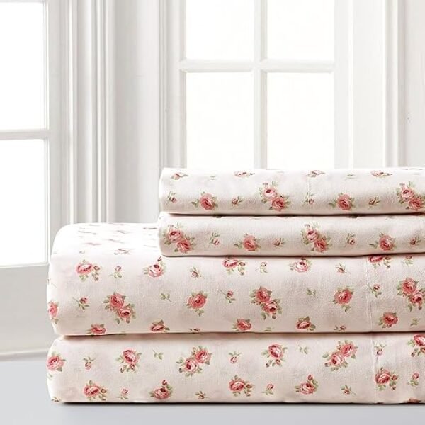 Modern Threads Silky Soft Microfiber and Wrinkle Free Sheets - Luxurious Microfiber Bed Sheets Includes Flat Sheet, Fitted Sheet with Deep Pockets, & Pillowcases Ivory, Queen
