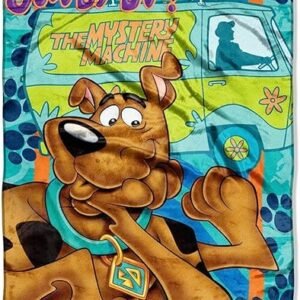 Northwest Scooby Doo Micro Raschel Throw Blanket, 46" x 60", Whole Gang