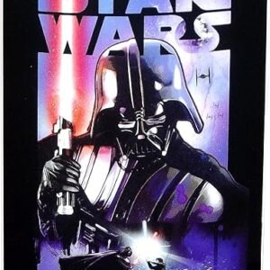 NORTHWEST Star Wars Micro Raschel Throw Blanket, 46" x 60", Darth Night