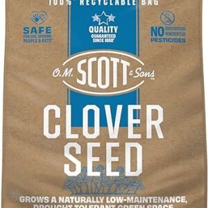 O.M. Scott and Sons Clover Seed, Lawn Seed Grows a Naturally Low Maintenance, Drought-Tolerant Lawn, 1,000 sq. ft., 2 lb.