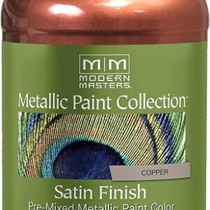qt Modern Masters ME195 Copper Metallic Paint Collection, Satin Water-Based Decorative Metallic Paint