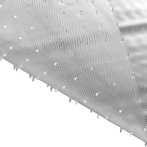 Resilia Low-Pile Carpet Runner - Non Slip Carpet & Rug Protection, Washable Clear Vinyl Floor Runners, 27 Inches Wide x 6 Feet Long