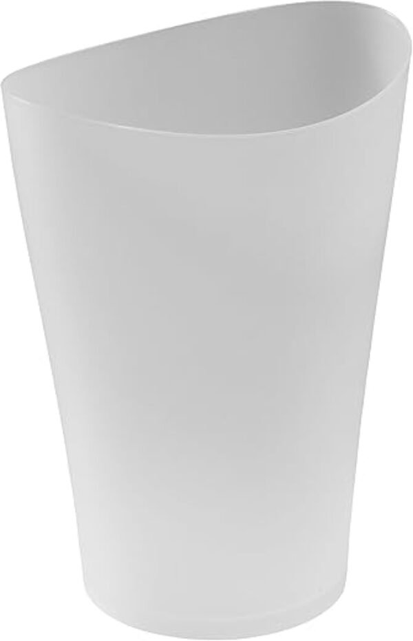 Rubbermaid Spa Works Compact Contemporary Style 9 Quart Indoor Open Vanity Home Trash Container White