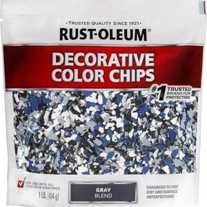 Rust-Oleum 301359 Decorative Color Chips, Gray Blend, 1lb(454g)
