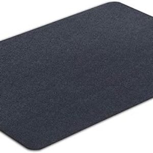 VersaTex Multi-Purpose Recycled Rubber Floor Mat for Indoor or Outdoor Use, Utility Mat for Entryway, Tool Bench, Garage, Under-Sink, Patio, and Door ; 24" x 36", Black