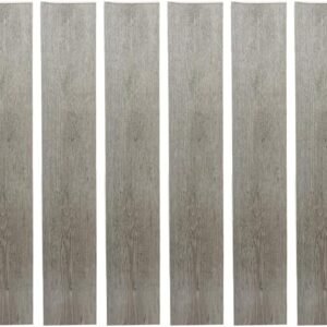Vinyl Peel and Stick Floor Tile, Self-Adhesive Wood Plank, 10-Pack (15 Square Feet) - 6 Inch Width, 36 Inch Length, 1.2mm - Light Grey Oak - Easy DIY Nexus Planks for Any Room by Achim Home Decor