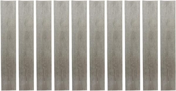 Vinyl Peel and Stick Floor Tile, Self-Adhesive Wood Plank, 10-Pack (15 Square Feet) - 6 Inch Width, 36 Inch Length, 1.2mm - Light Grey Oak - Easy DIY Nexus Planks for Any Room by Achim Home Decor