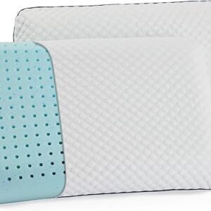 WEEKENDER Gel Memory Foam Pillow - Standard Size - 2-Pack - Medium Plush Feel - Neck & Shoulder Support - For Back, Side, & Stomach Sleepers - Home, Hotel, & Hospital Essentials